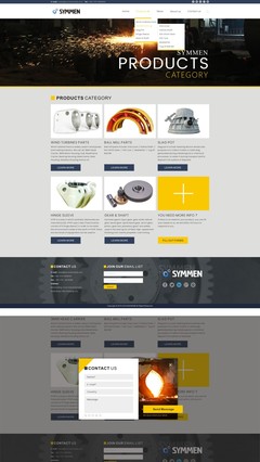 SYMMEN網頁設計 電子產品企業官網的原創設計典范
